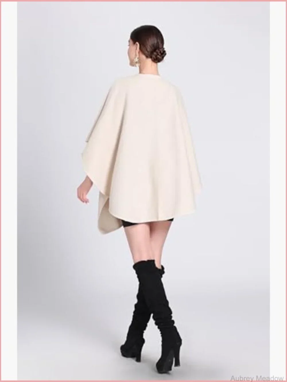 Open Front Cardigan Shawl Knit Wrap Poncho Cape Plus Size Fall Winter